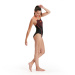 Women's swimwear Speedo Medley Logo 1 Piece Black/Siren Red