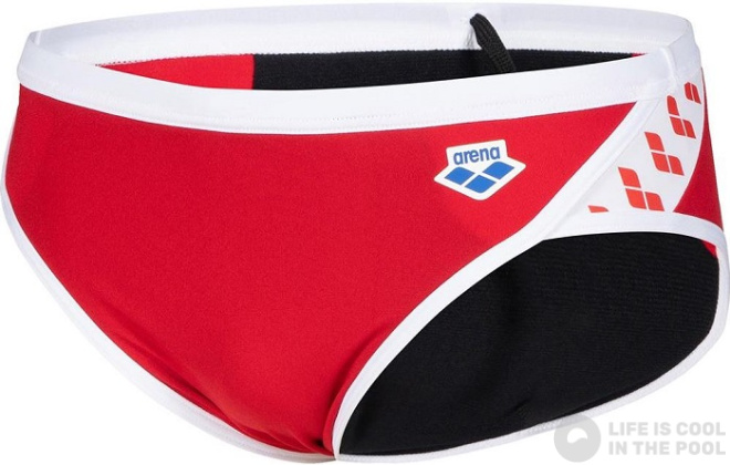 Men's swimsuit Arena Icons Swim Brief Solid Red/White