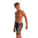 Boy's swimsuit Speedo Digital Panel Jammer Boy Black/Volcanic Orange/Green/Yellow