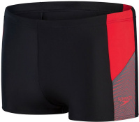 Men's swimsuit Speedo Dive Aquashort Black/Fed Red/Dove Grey