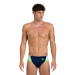 Men's swimsuit Arena Swim Briefs Panel Navy/Green/White