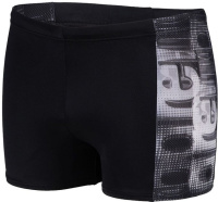 Men's swimsuit Arena Overlap Swim Short Black/White Multi