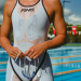 Women's competition swimsuit Finis HydroX Openback White