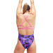 Women's swimwear Speedo Allover Digital Lattice Back Hyper Lights Black/Cobalt/Indigo Glow/Orchid