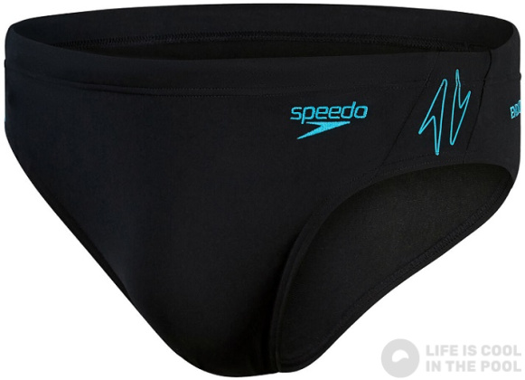 Men's swimsuit Speedo Hyper Boom Splice Brief Black/Bolt