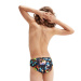 Boy's swimsuit Speedo 6.5cm Digital Allover Brief Boy Black/Hypersonic Blue/Orange/Lumo Green