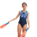 Girl's swimsuit Speedo Digital Placement Splashback Girl Navy/Cobalt Pop/Blue/Orchid/Pink