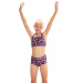 Girl's swimsuit Speedo Printed Boyleg 2 Piece Girl Black/Rose/Miami Lilac