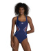 Women's swimwear Arena My Crystal Swimsuit Control Pro Back Navy/Neon Blue