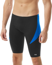 Men's swimsuit Tyr Hexa Splice Jammer Black/Blue