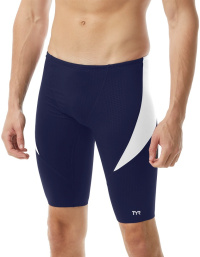 Men's swimsuit Tyr Hexa Splice Jammer Navy/White