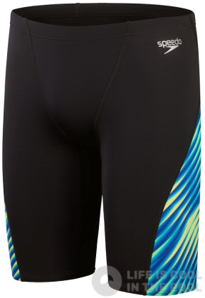 Speedo Allover Digi V-Cut Jammer Black/True Cobalt