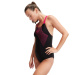 Speedo Medley Logo 1 Piece Black/Electric Pink