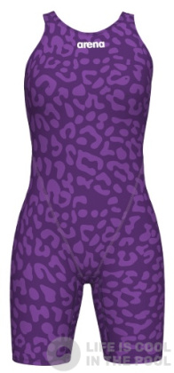 Arena Powerskin ST Next Girls Leopard Violet