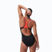 Speedo Placement Laneback Black/Siren Red/Plum Dandy