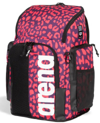 Arena Spiky III Backpack 45 Leopard Violet Geranium