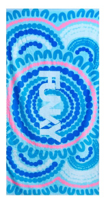 Funky Bundjalung Blue Cotton Towel